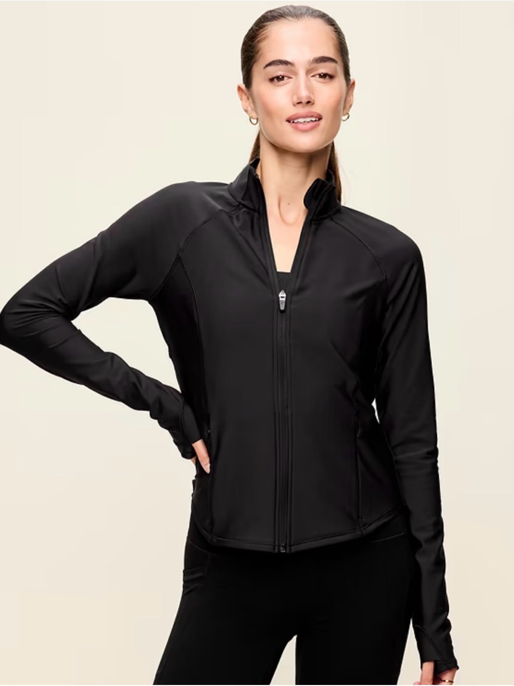 NWT Lightweight Fitted Running Jacket Black Sz M